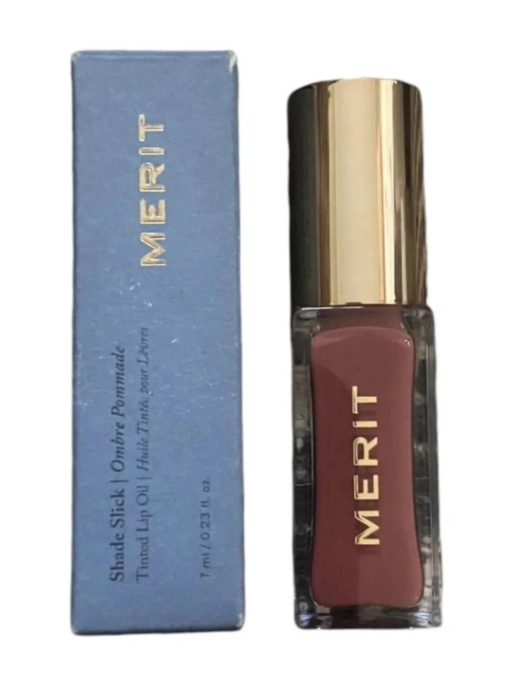 Merit Shade Slick Tinted Lip Oil In PINK BEET 7ml/.23oz